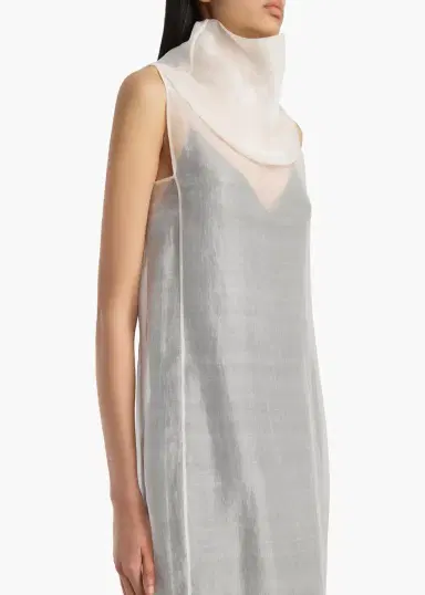 Khaite Elva Dress In Chalk | Thumbnail 5 Khaite Elva Dress In Chalk | Thumbnail 5