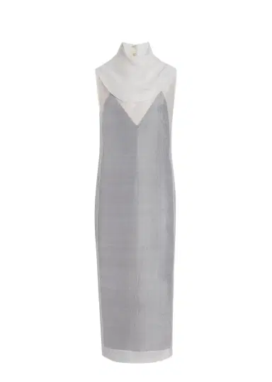 Khaite Elva Dress In Chalk | Thumbnail 1 Khaite Elva Dress In Chalk | Thumbnail 1