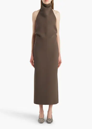 Khaite Roxanne Dress In Clove | Thumbnail 2 Khaite Roxanne Dress In Clove | Thumbnail 2