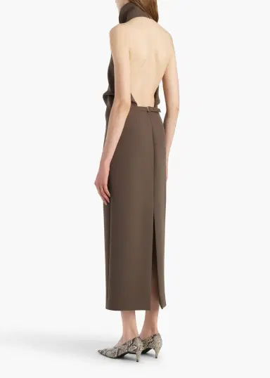 Khaite Roxanne Dress In Clove | Thumbnail 3 Khaite Roxanne Dress In Clove | Thumbnail 3