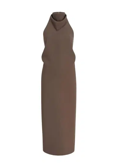 Khaite Roxanne Dress In Clove | Thumbnail 1 Khaite Roxanne Dress In Clove | Thumbnail 1