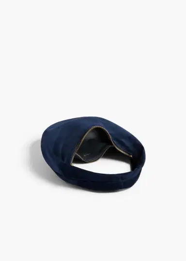 Khaite Mini Olivia Hobo In Midnight Navy Suede | Thumbnail 2 Khaite Mini Olivia Hobo In Midnight Navy Suede | Thumbnail 2
