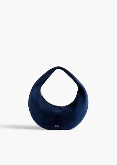 Khaite Mini Olivia Hobo In Midnight Navy Suede | Thumbnail 6 Khaite Mini Olivia Hobo In Midnight Navy Suede | Thumbnail 6