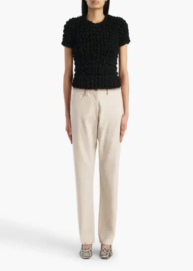 Khaite Callum Pant In Oatmeal | Thumbnail 2 Khaite Callum Pant In Oatmeal | Thumbnail 2