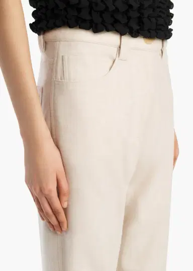 Khaite Callum Pant In Oatmeal | Thumbnail 5 Khaite Callum Pant In Oatmeal | Thumbnail 5
