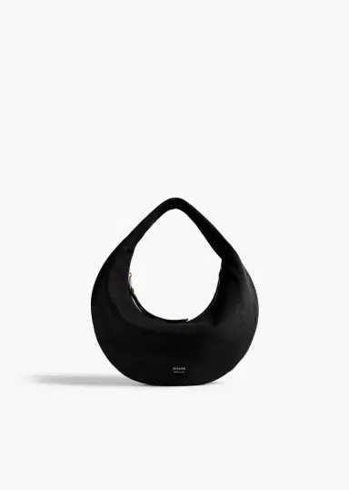 Khaite Mini Olivia Hobo In Black Suede | Thumbnail 2 Khaite Mini Olivia Hobo In Black Suede | Thumbnail 2
