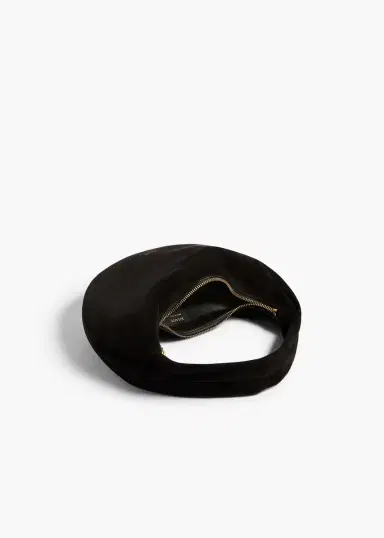 Khaite Mini Olivia Hobo In Black Suede | Thumbnail 3 Khaite Mini Olivia Hobo In Black Suede | Thumbnail 3