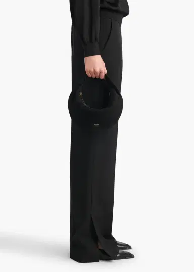 Khaite Mini Olivia Hobo In Black Suede | Thumbnail 5 Khaite Mini Olivia Hobo In Black Suede | Thumbnail 5