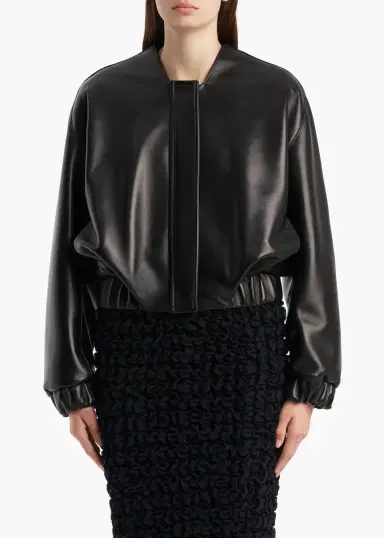 Khaite Cordan Jacket In Black Leather | Thumbnail 3 Khaite Cordan Jacket In Black Leather | Thumbnail 3
