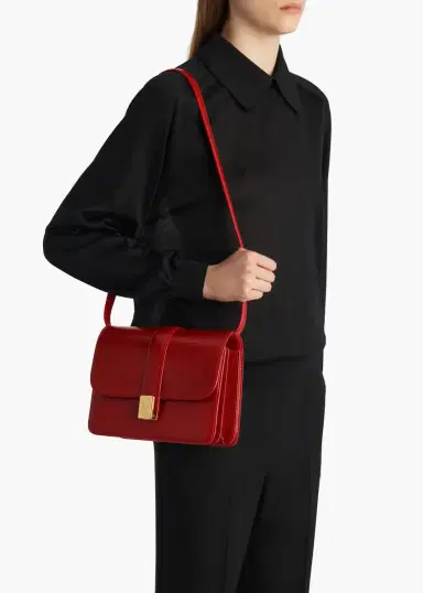 Khaite Blake Crossbody In Ruby | Thumbnail 5 Khaite Blake Crossbody In Ruby | Thumbnail 5