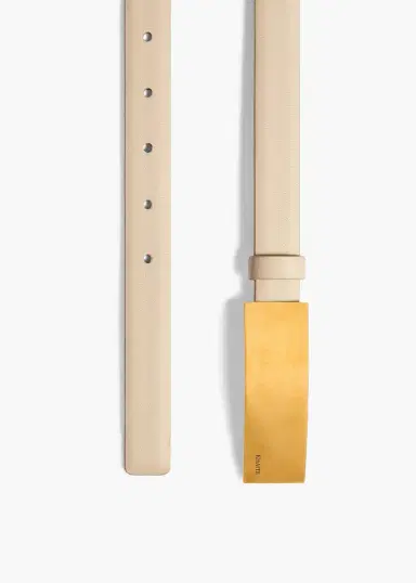 Khaite Berlin Belt In Burro Leather With Antique Gold | Thumbnail 2 Khaite Berlin Belt In Burro Leather With Antique Gold | Thumbnail 2