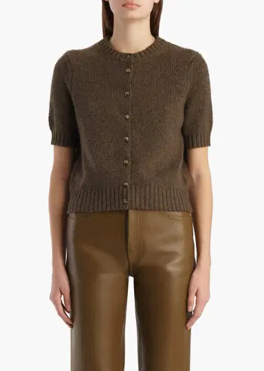 Khaite Nora Cardigan In Artichoke | Thumbnail 3 Khaite Nora Cardigan In Artichoke | Thumbnail 3
