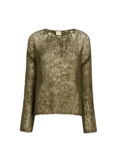 Khaite Wendy Sweater In Dark Olive | Thumbnail 1 Khaite Wendy Sweater In Dark Olive | Thumbnail 1