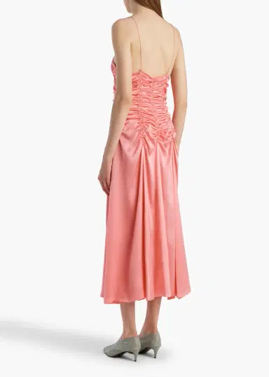 Khaite Raina Dress In Azalea | Thumbnail 3 Khaite Raina Dress In Azalea | Thumbnail 3