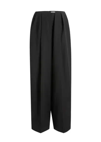 Khaite Kaia Pant In Black Wool | Thumbnail 1 Khaite Kaia Pant In Black Wool | Thumbnail 1