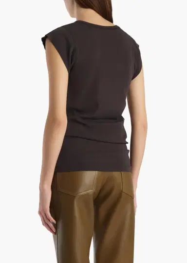 Khaite Angel Top In Dark Umber | Thumbnail 4 Khaite Angel Top In Dark Umber | Thumbnail 4