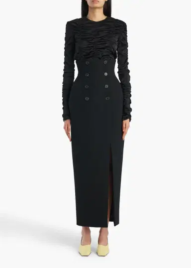 Khaite Luiza Skirt In Black | Thumbnail 2 Khaite Luiza Skirt In Black | Thumbnail 2