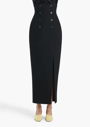 Khaite Luiza Skirt In Black | Thumbnail 3 Khaite Luiza Skirt In Black | Thumbnail 3