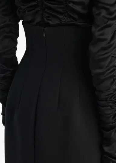 Khaite Luiza Skirt In Black | Thumbnail 6 Khaite Luiza Skirt In Black | Thumbnail 6