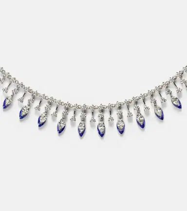 Kamyen 18kt white gold and enamel choker with diamonds | Thumbnail 2 Kamyen 18kt white gold and enamel choker with diamonds | Thumbnail 2