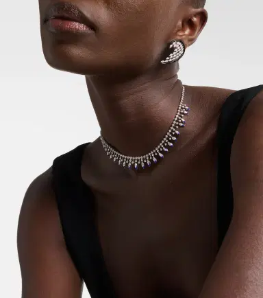 Kamyen 18kt white gold and enamel choker with diamonds | Thumbnail 5 Kamyen 18kt white gold and enamel choker with diamonds | Thumbnail 5