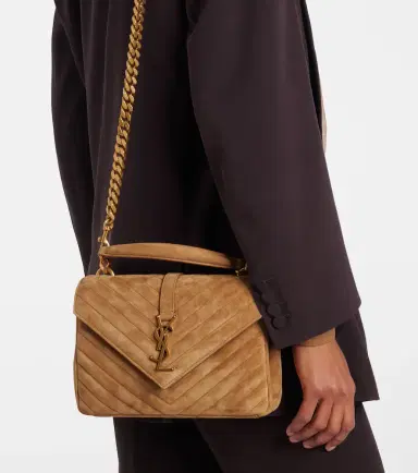 Saint Laurent College Medium suede crossbody bag | Thumbnail 6 Saint Laurent College Medium suede crossbody bag | Thumbnail 6