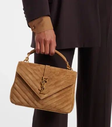 Saint Laurent College Medium suede crossbody bag | Thumbnail 7 Saint Laurent College Medium suede crossbody bag | Thumbnail 7