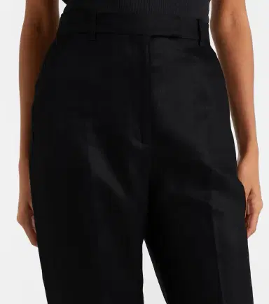 Alexander McQueen Wool grain de poudre straight pants | Thumbnail 2 Alexander McQueen Wool grain de poudre straight pants | Thumbnail 2