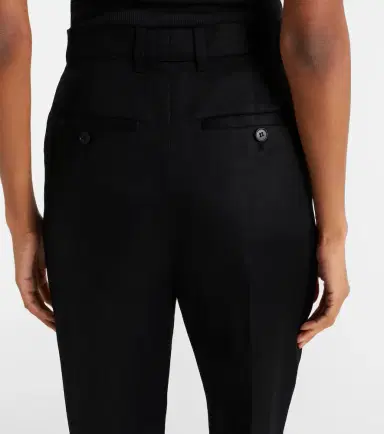 Alexander McQueen Wool grain de poudre straight pants | Thumbnail 3 Alexander McQueen Wool grain de poudre straight pants | Thumbnail 3