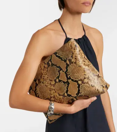 Nili Lotan Jerry Small snake-print leather clutch | Thumbnail 4 Nili Lotan Jerry Small snake-print leather clutch | Thumbnail 4