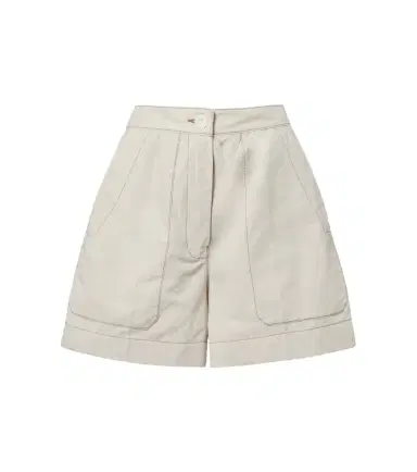 Prada Cotton and linen chambray shorts | Thumbnail 1 Prada Cotton and linen chambray shorts | Thumbnail 1