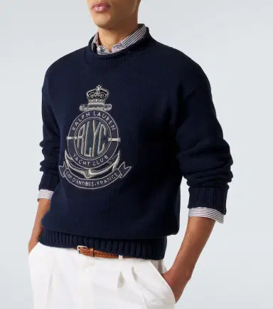 Ralph Lauren Purple Label Embroidered cotton sweater | Thumbnail 4 Ralph Lauren Purple Label Embroidered cotton sweater | Thumbnail 4