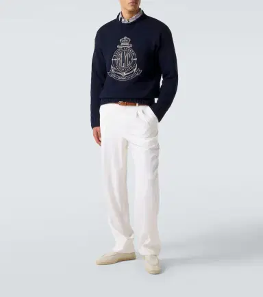Ralph Lauren Purple Label Embroidered cotton sweater | Thumbnail 5 Ralph Lauren Purple Label Embroidered cotton sweater | Thumbnail 5