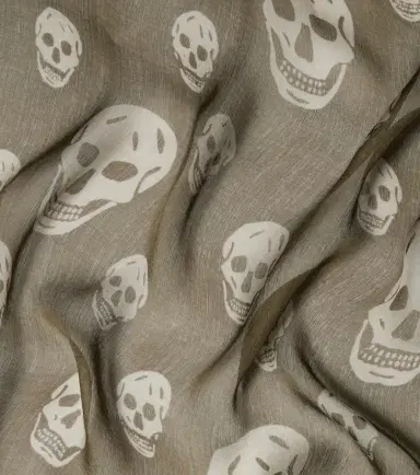 Alexander McQueen Printed silk scarf | Thumbnail 2 Alexander McQueen Printed silk scarf | Thumbnail 2