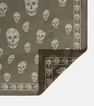 Alexander McQueen Printed silk scarf | Thumbnail 3 Alexander McQueen Printed silk scarf | Thumbnail 3