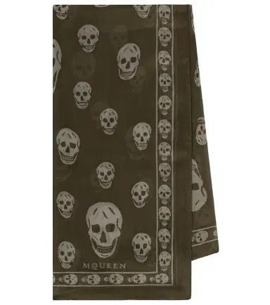 Alexander McQueen Printed silk scarf | Thumbnail 1 Alexander McQueen Printed silk scarf | Thumbnail 1