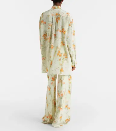 Alexander McQueen Floral wide-leg pants | Thumbnail 3 Alexander McQueen Floral wide-leg pants | Thumbnail 3