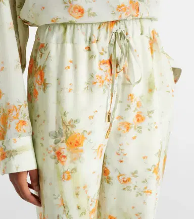 Alexander McQueen Floral wide-leg pants | Thumbnail 4 Alexander McQueen Floral wide-leg pants | Thumbnail 4