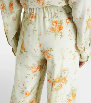 Alexander McQueen Floral wide-leg pants | Thumbnail 5 Alexander McQueen Floral wide-leg pants | Thumbnail 5