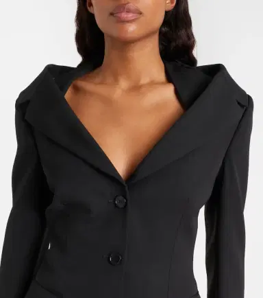 Alexander McQueen Crêpe blazer | Thumbnail 2 Alexander McQueen Crêpe blazer | Thumbnail 2