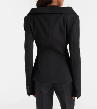 Alexander McQueen Crêpe blazer | Thumbnail 3 Alexander McQueen Crêpe blazer | Thumbnail 3