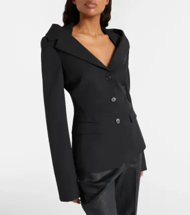 Alexander McQueen Crêpe blazer | Thumbnail 4 Alexander McQueen Crêpe blazer | Thumbnail 4