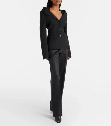 Alexander McQueen Crêpe blazer | Thumbnail 6 Alexander McQueen Crêpe blazer | Thumbnail 6