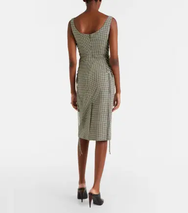McQueen Gingham midi dress | Thumbnail 2 McQueen Gingham midi dress | Thumbnail 2