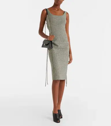 McQueen Gingham midi dress | Thumbnail 3 McQueen Gingham midi dress | Thumbnail 3
