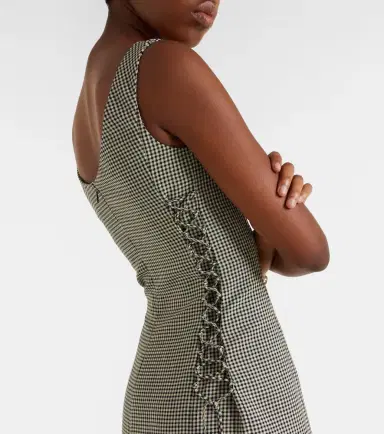 McQueen Gingham midi dress | Thumbnail 4 McQueen Gingham midi dress | Thumbnail 4