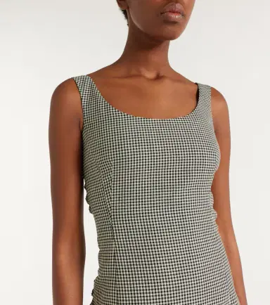 McQueen Gingham midi dress | Thumbnail 5 McQueen Gingham midi dress | Thumbnail 5