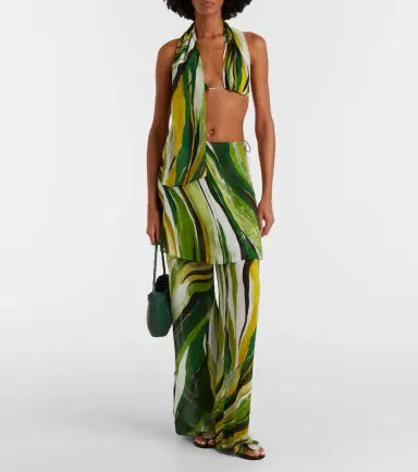 Christopher Esber Printed silk scarf bra top | Thumbnail 3 Christopher Esber Printed silk scarf bra top | Thumbnail 3
