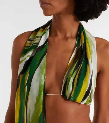 Christopher Esber Printed silk scarf bra top | Thumbnail 5 Christopher Esber Printed silk scarf bra top | Thumbnail 5