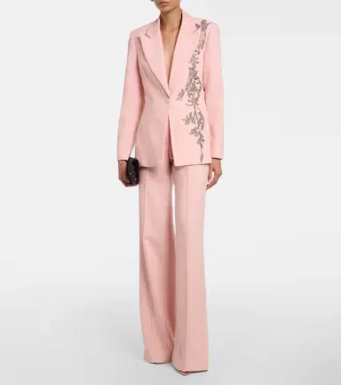 Costarellos Lesia embellished wool-blend blazer | Thumbnail 2 Costarellos Lesia embellished wool-blend blazer | Thumbnail 2